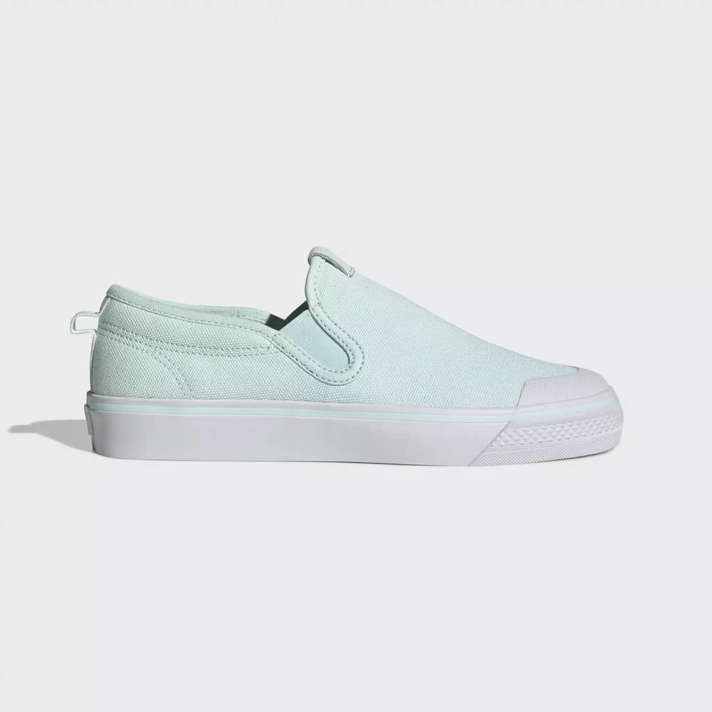 Adidas Nizza Slip-on Tenis Verdes Para Mujer (MX-92735)